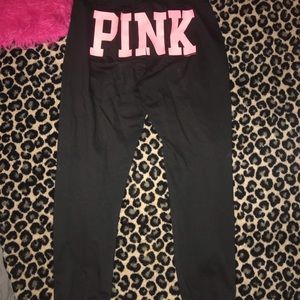 PINK Cropped Sweatpants